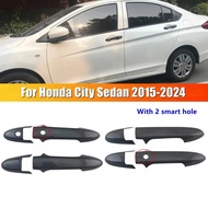 2015-2020 Honda City Sedan Smart Door Handle Frame Cover, Premium ABS Protective Exterior Styling Tr