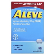 Aleve, All Day Strong Caplets Soft Grip Arthritis Cap Pain Relieve/Fever Reducer, 50 Count