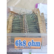 10 pcs resistors 1/4 watt value 6k8 ohm