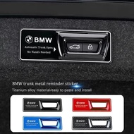 Car Trunk Metal Reminder Sticker For BMW E46 E90 E60 F30 F10 E36 G20 G30 E92 E91 X5 E70 E30 F31 X1 X