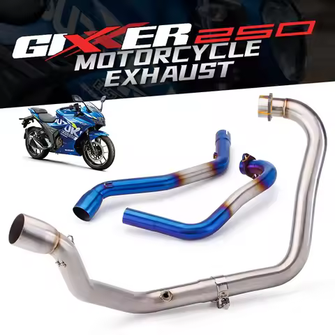 Universal Motorcycle Exhaust For SUZUKI GIXXER 250 GIXXER250 SF250 Muffler Escape Motorbike Front Tu