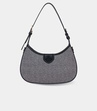 ESPRIT CURVED CANVAS HOBO BAG - BAGCO | กระเป๋าสะพายไหล่