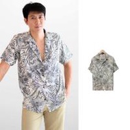 THE ROOM'S - เดอะรูม เสื้อฮาวาย ลาย Hilo สีดำ (353675-707835010)