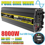 Pure Sine Wave Inverter 10000W/12000W LED Display Car Inverter Converter Voltage Transformer DC 12 TO AC 220V 110V