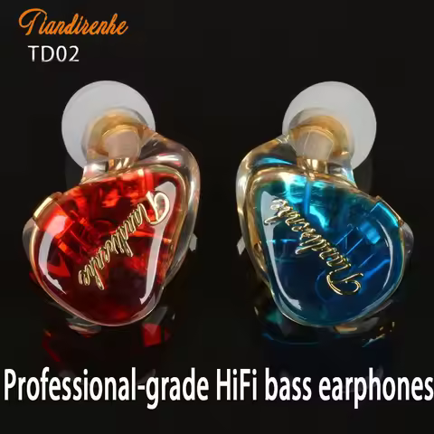Tiandirenhe TD02 MMCX Solid resin HiFi Bass Earbud star's sport Stage Replaceable For iphone mp3 gam