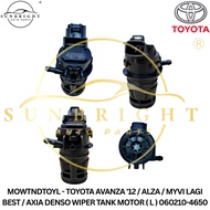TOYOTA AVANZA '12 / ALZA / MYVI LAGI BEST / AXIA DENSO WIPER TANK MOTOR ( L ) 060210-4650