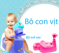 Bô con vịt - Bô trẻ em có tay cầm khay tháo rút vệ sinh dễ dàng