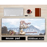 Anime Buried Frie Lotus Mouse Pad 30x80cmCM Two-Dimensional Merchandise Frie Lotus Large Keyboard Pa