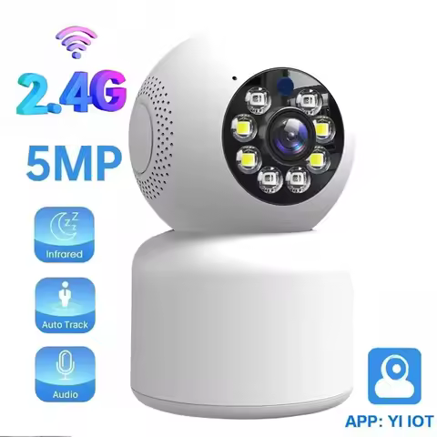 YI IOT 2.4G 5MP Security Camera Indoor PTZ Camera Motion Detection Auto Tracking Colorful Night Visi