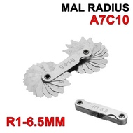Mal Radius R1-6.5 Gauge Fillet Inside Outside Radius Measuring Tool