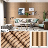 Solusi Dekorasi Wallpaper Dinding Kamar Tidur Motif Kayu Salur - Wallpaper Motif Wallpanel