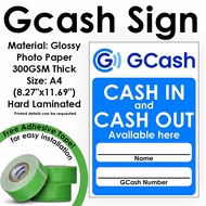 Gcash Signage - Cash in / Cash out