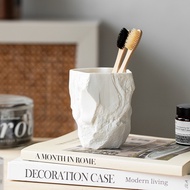 Silent Style Toothbrush Cup Creative Stone Shape Ceramic Wash Cup Brushing Cup Nordic ins Mouthwash 