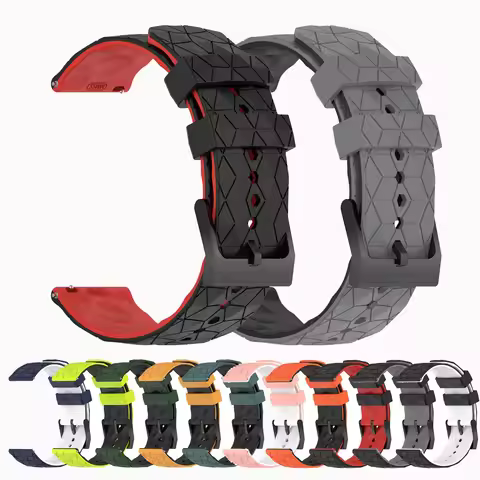 20mm 22mm Silicone Watchband For Huami Amazfit GTR 47mm 42mm/4 3 2 2E 3 Pro Smart Bracelet Band For 