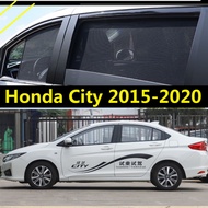 For Honda City 2015-2020 Magnet Car Window Sunshade Sun Shade Car Curtains Car Accessories