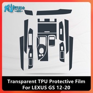Rto For LEXUS GS 12-20 Car Interior Center Console Transparent TPU Protective Film Anti-scratch Repair Film Accessories Refit