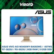 ASUS VIVO AIO M3400WY-BA002WS /  M3400WY-BA007WS | R7-5825U / R5-5625U | 8GB RAM | 512GB SSD
