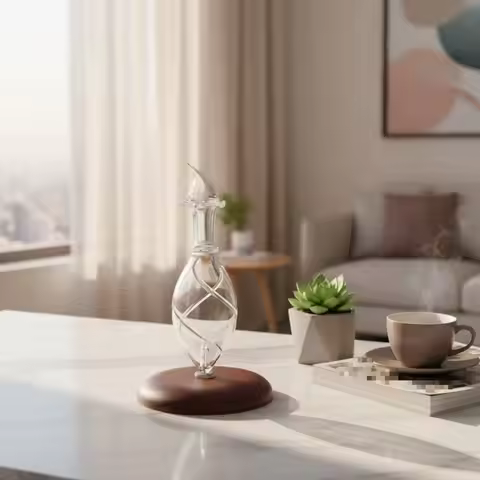 Waterless Scent Disperser Reservoir Thick Bottom Essential Oil Dispenser Glass Reservoir Glassware D