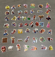 51張Mario 大貼紙、行李箱貼紙 瑪利奧 文具 trip 旅行 Nintendo任天堂luggage stickers 行李喼貼紙 laptop stickers gip