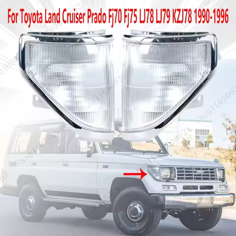 A Pair Corner Lights For Toyota Land Cruiser Prado Fj70 Fj75 LJ78 LJ79 KZJ78 1990-1996 Car External 