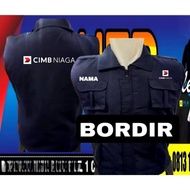 CIMB embroidered vest, business CIMB vest, business CIMB work vest, business CIMB vest, business CIM