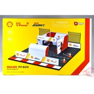 Ducati Pitbox - BBurago Shell V-Power X Ducati Performance
