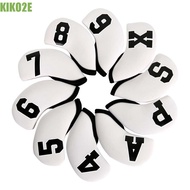 KIKO2E Golf Head Cover Sports 10Pcs/set Protective Cover Training Equipment Golf Putter Accessories 