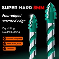 EVOLVE 20PCS 8mm Four Blade Serrated Alloy Hole Opener Glass Drill Bits Wood Tile Metal Drill Bits