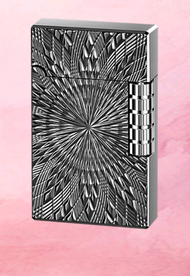 Bật lửa DUPONT M-56 vân hoa hướng dương dập nổi full hộp sài ga