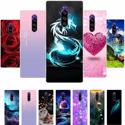 For Sony Xperia XZ4 Case X Z4 Coque Clear TPU Silicone Soft Back Cover Case For Sony Xperia 1 Phone 