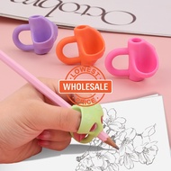[Wholesale] Children'S Pencil Holding Posture Corrector/ Silicone Three Finger Pen Gripper/ Student 
