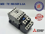 MITSUBISHI รุ่น MSO-T12 200-240V 6.6A แมคเนติค คอนเทคเตอร์ Magnetic Contactor & Thermal Overload Rel