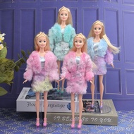 Spot Goods 30cm BJD Babi11Fur Plush Doll Clothes Set for Princess Dolls ob11Doll clothes