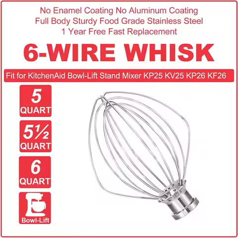 Egg Blender Stainless Steel Lift 5QT Egg Blender for Professional 600, KP26M1X, KD2661X, KP2671X Dis