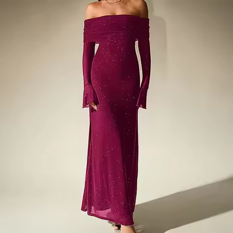 Pakistani Woman Dress Indian Outfits Spaghetti Strap Long Dresses Solid Off Shoulder Backless Maxi D