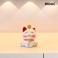 [ Statue Mini Lucky Cat Feng Shui Decoration for Shelf Bedroom