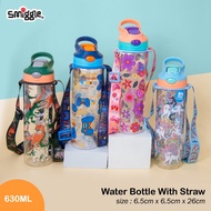 Smiggle Children's Drinking Water Bottle silicone Straw 630ml SM446702 Bpafree