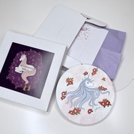 聖誕禮物 冬之椿獨角獸 鶯歌陶瓷杯墊 / 吸水杯墊