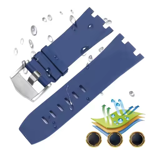Waterproof Silicone Watchband for Audemars Piguet Royal Oak Offshore 15703 Series - Rubber Strap 28m