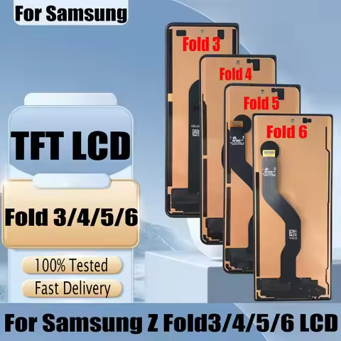 TFT LCD For Samsung Z Fold 3 4 5 6 LCD For Samsung Z Fold 3 5G Display F9260 F926B F926U LCD Display