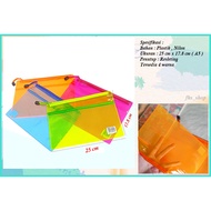A5 2 Layer Zipper Folder Double Layer Document Folder Paper Folder Paper Holder Zipper File Folder A