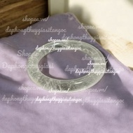 Super vip 6A transparent, unadulterated white solid bracelet, size 50-57mm