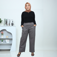 QUTBY-CELANA KOREAN LONG PANTS WANITA KULOT  KATUN TEBAL DAN HALUS / CELANA PANJANG WANITA PREMIUM