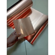 Imported Pure Copper Plate 0.1mm x 150mm x 600mm Thick