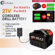 For Makita/DAYI batteries, large capacity 18V lithium batteries with 10 cells and strong endurance a