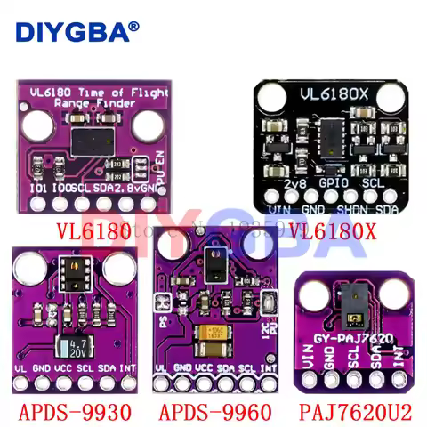 Gesture recognition sensor PAJ7620U2 9 gMesture recognition APDS-9930 APDS-9960 VL6180 VL6180X Range