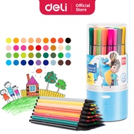 Deli hexagonal watercolor pen Spidol Warna 12/24/36/48 warna 7060