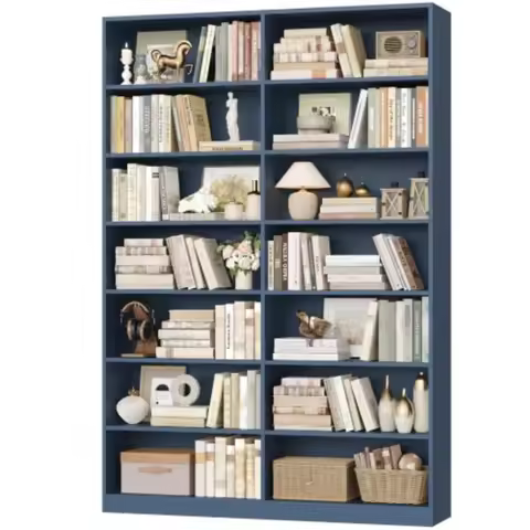 83.7" Tall Bookshelf and Bookcase, 7-Tier Double Bookshelves
