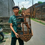 sangkar anis, sangkar wambi, sangkar ukir, sangkar burung Anis ukir 38