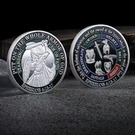 Commemorative Coins US Army Knight Sword Equipment Commemorative Coins Metal Gold-Plated Silver-Plat